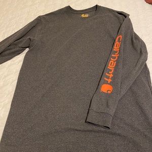 Carhartt Men’s Long Sleeve T-Shirt XL Tall Grey
